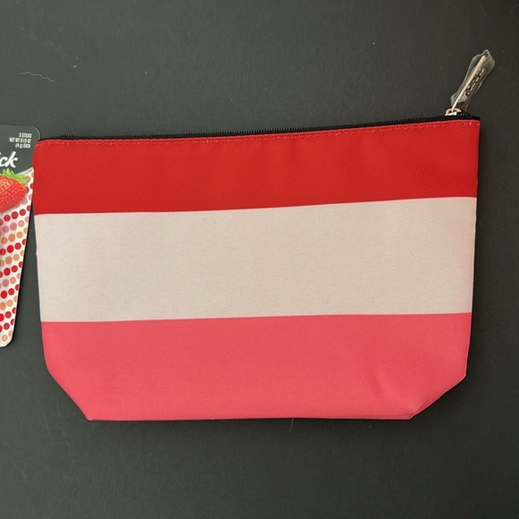 Kate Spade x Clinique Pouch with Strawberry Chapstick - Picture 2 of 5